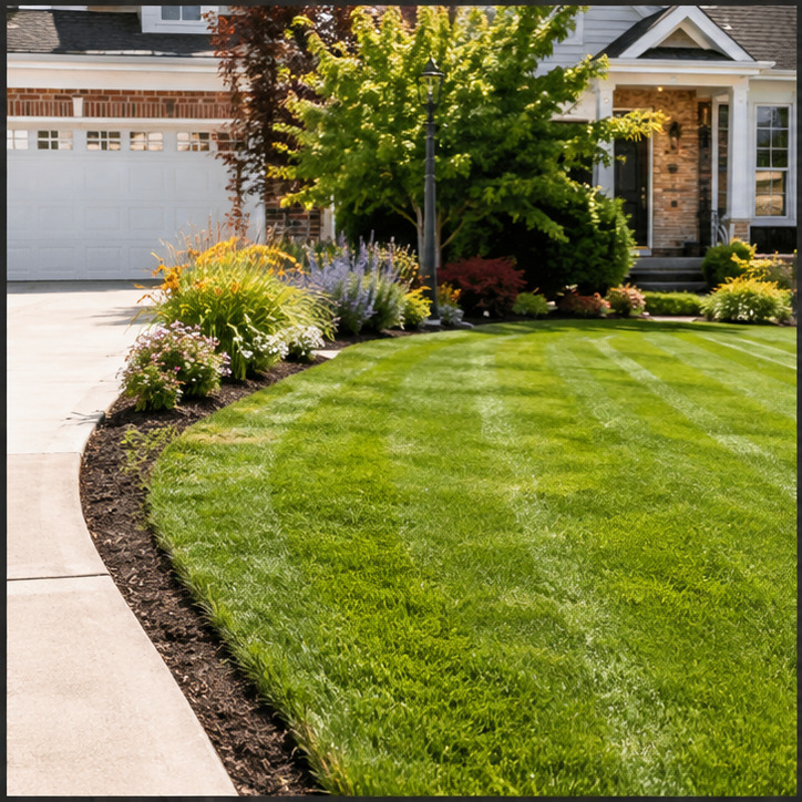 Commercial lawn service